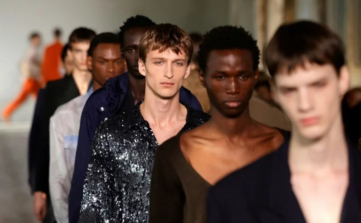 Skin on show at Paris menswear week