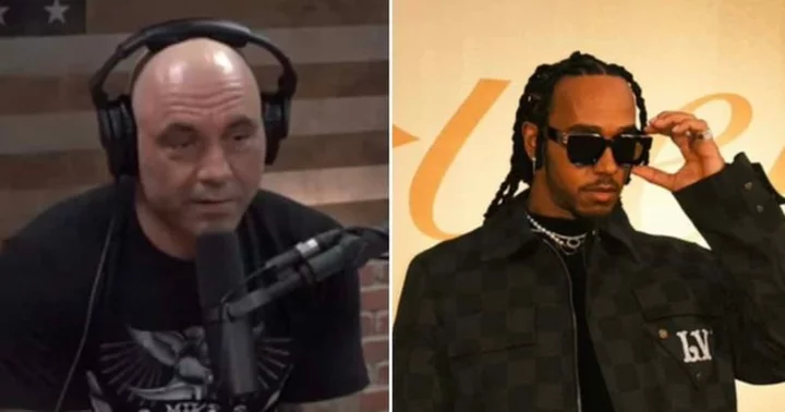 Joe Rogan dubs Lewis Hamilton endorsed brand's energy drink 'piss magnets' months after calling F1 legend 'psycho'