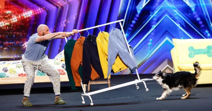 'AGT' fans mesmerized by Adrian Stoica and his 'super smart' dog's wake-up act: 'Hurricane stole the show'