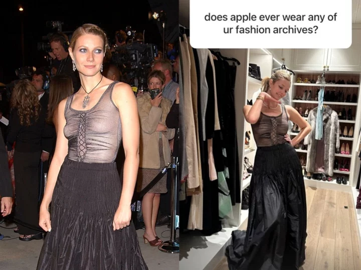 Gwyneth Paltrow’s daughter Apple Martin revives her infamous 2002 Oscars dress