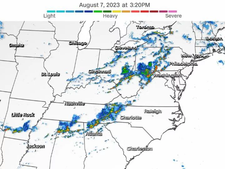 Thousands of flights delayed as bad weather threatens Eastern US