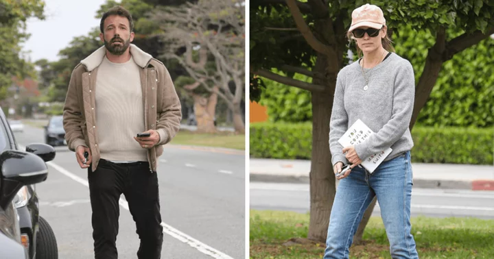 Ben Affleck and Jennifer Garner go ultra-casual for LA parent-teacher event but exit separately